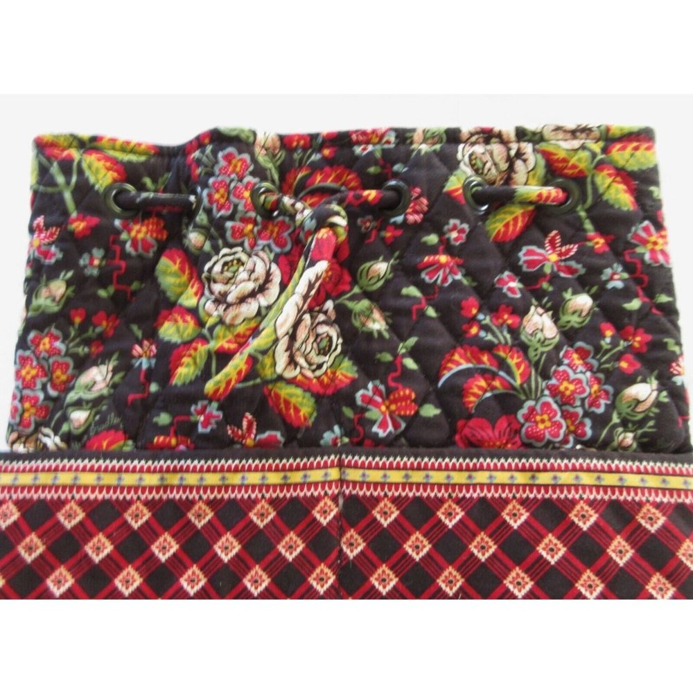 Vintage Vera Bradley ANASTASIA Floral Quilted Cotton Drawstring Backpack Bag - Picture 4 of 9